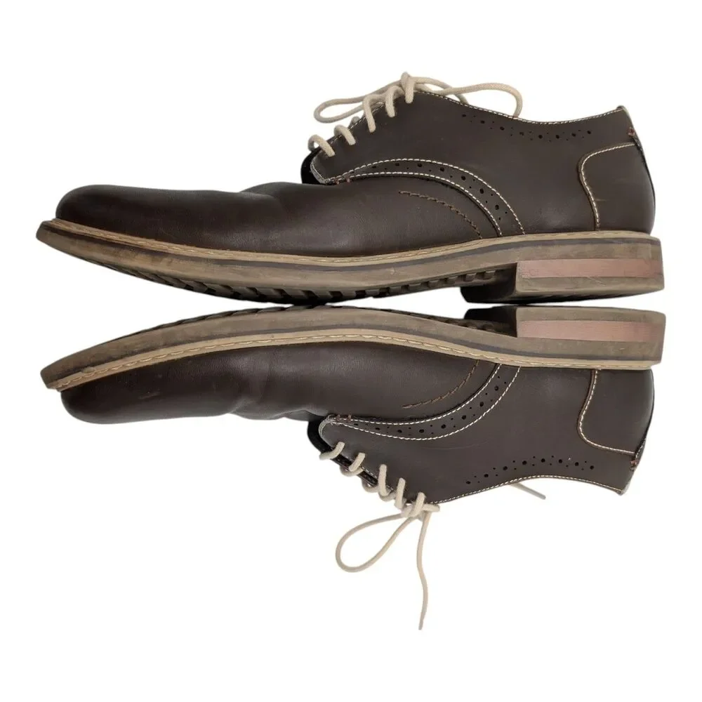 Restoration Preston Lace Up Oxford Men's Size 9M Brown Classic Dress Shoes Basic